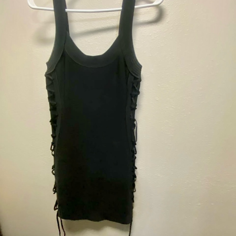 Marciano Black Textured Dress